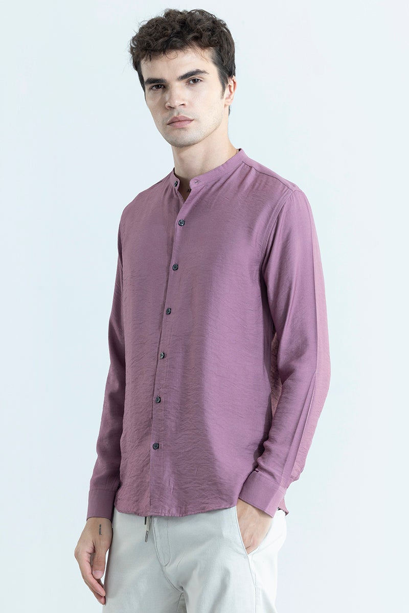 SNITCH Calista Mauve Mandarin Shirt - Image 4